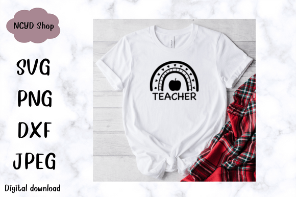 A Rainbow SVG for Crafting Teacher-Themed Brand Stories