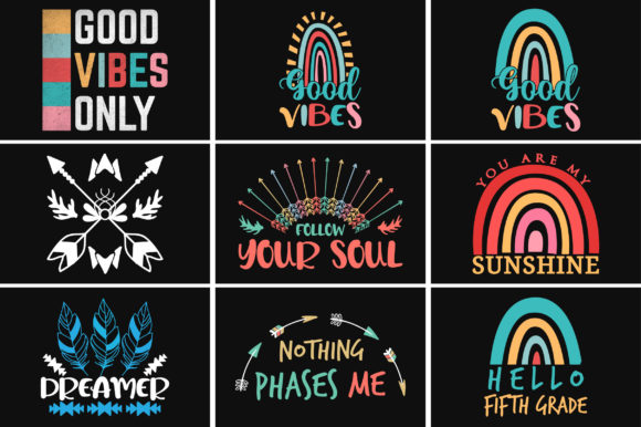 Crafting a Boho Rainbow: Graphics for Your Handmade Business
