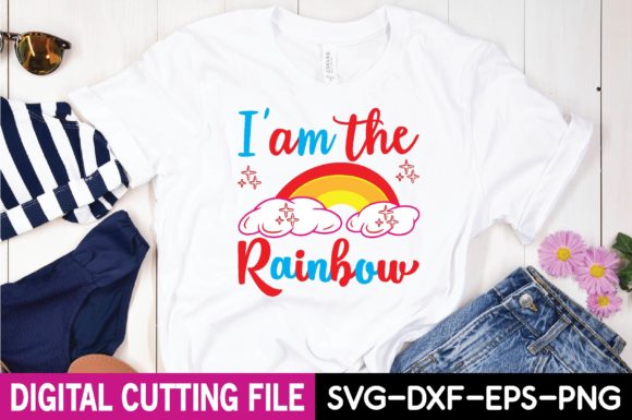 Exploring I am the Rainbow Svg for T-Shirt Designs