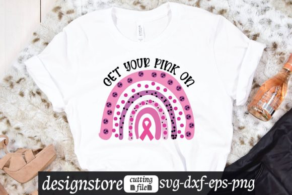 Get Your Pink on Rainbow Svg: Perfect for T-Shirt Designs and Graphics