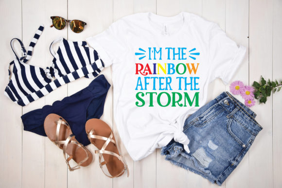Rainbow After the Storm SVG: A Versatile T-Shirt Design