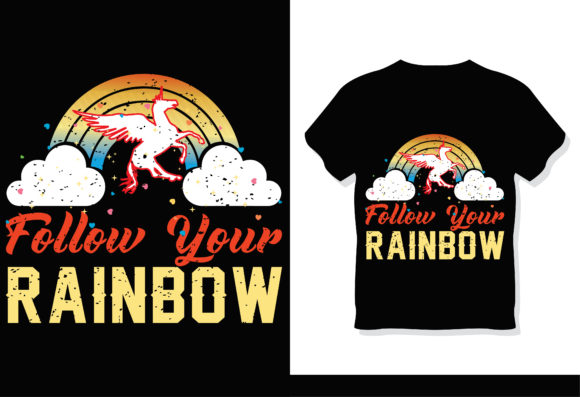Rainbow Sublimation T Shirt Design: A Vibrant Graphics Asset
