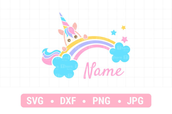 Rainbow Unicorn Star Graphics for T-Shirt Designs & More