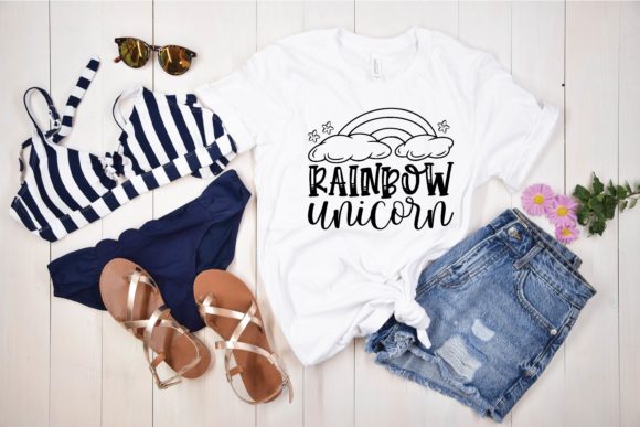 Rainbow Unicorn Svg Design for Modern T-Shirt Graphics