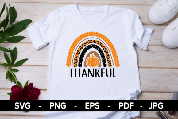 Thankful Rainbow T-Shirt - A Versatile SVG for Graphics