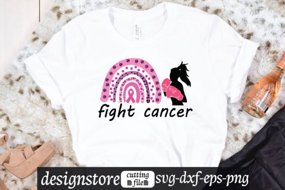 The Fight Cancer Rainbow Svg: A Graphic Asset for Editorial & T-Shirt Designs