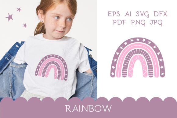 Vibrant Rainbow Svg for T-Shirt Designs and Local Branding